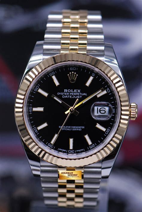 rolex oyster perpetual gold black